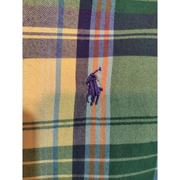 Ralph Lauren Blue Label Multi-color plaid long sleeve shirt men small - Picture 4 of 7